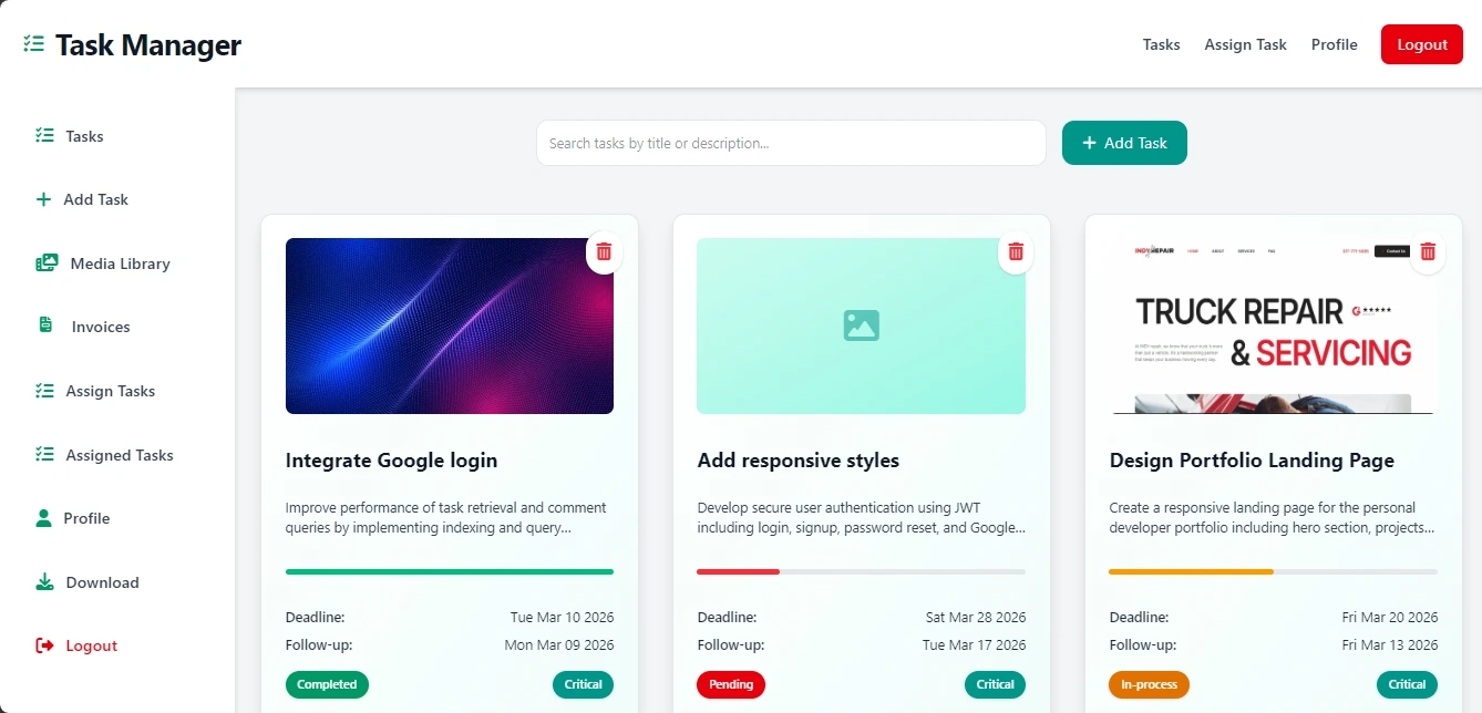 Advanced Todo List Application