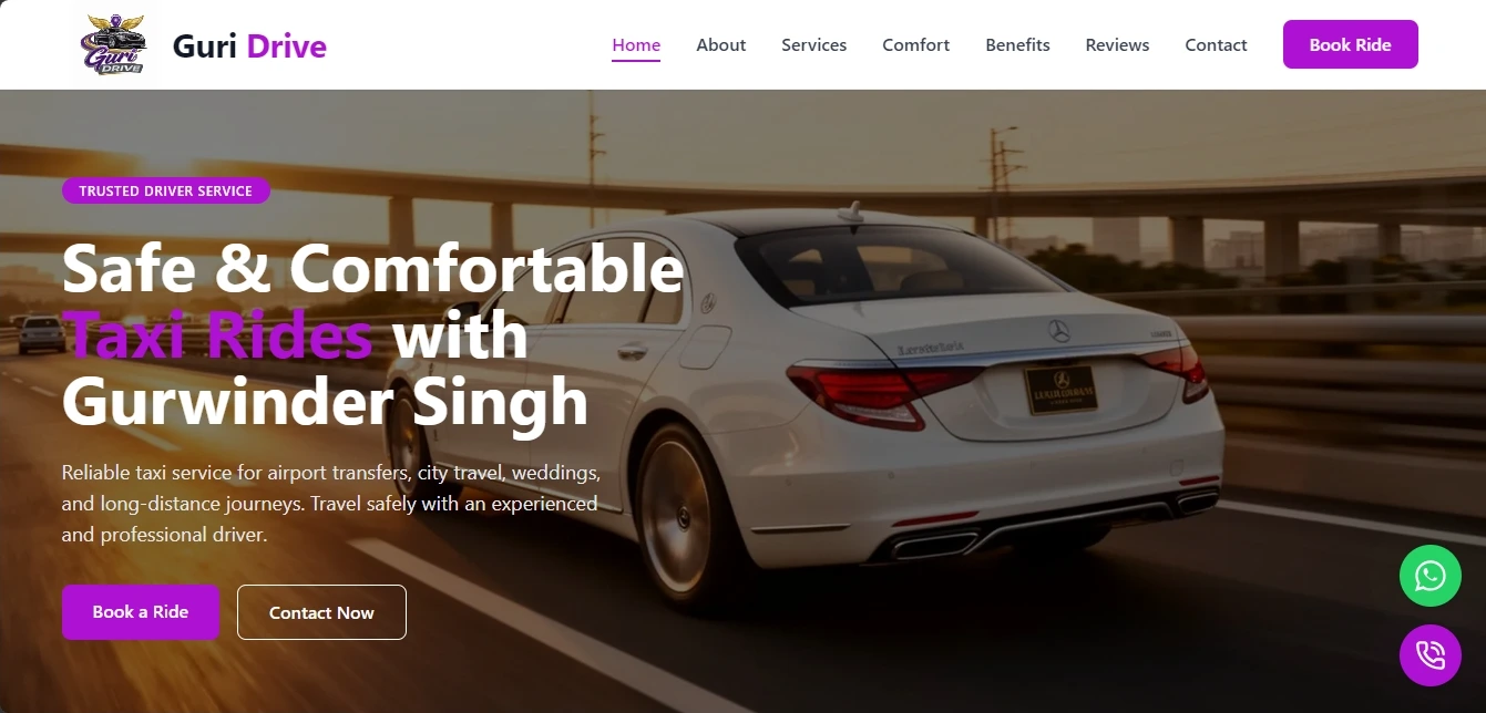 Guri Drive Driver Service Website